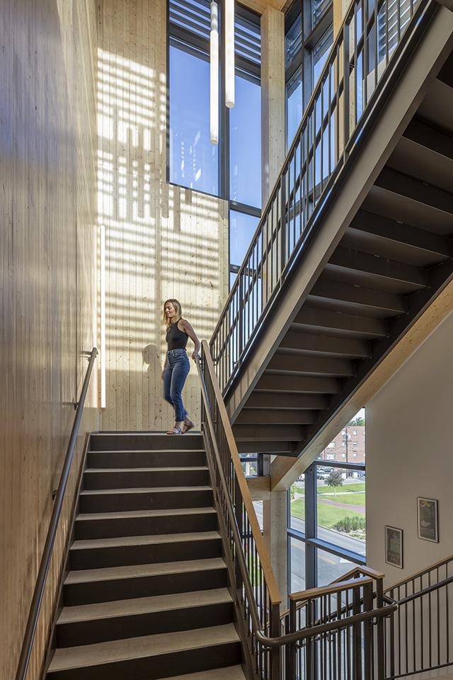 University of Denver Burwell Center staircase